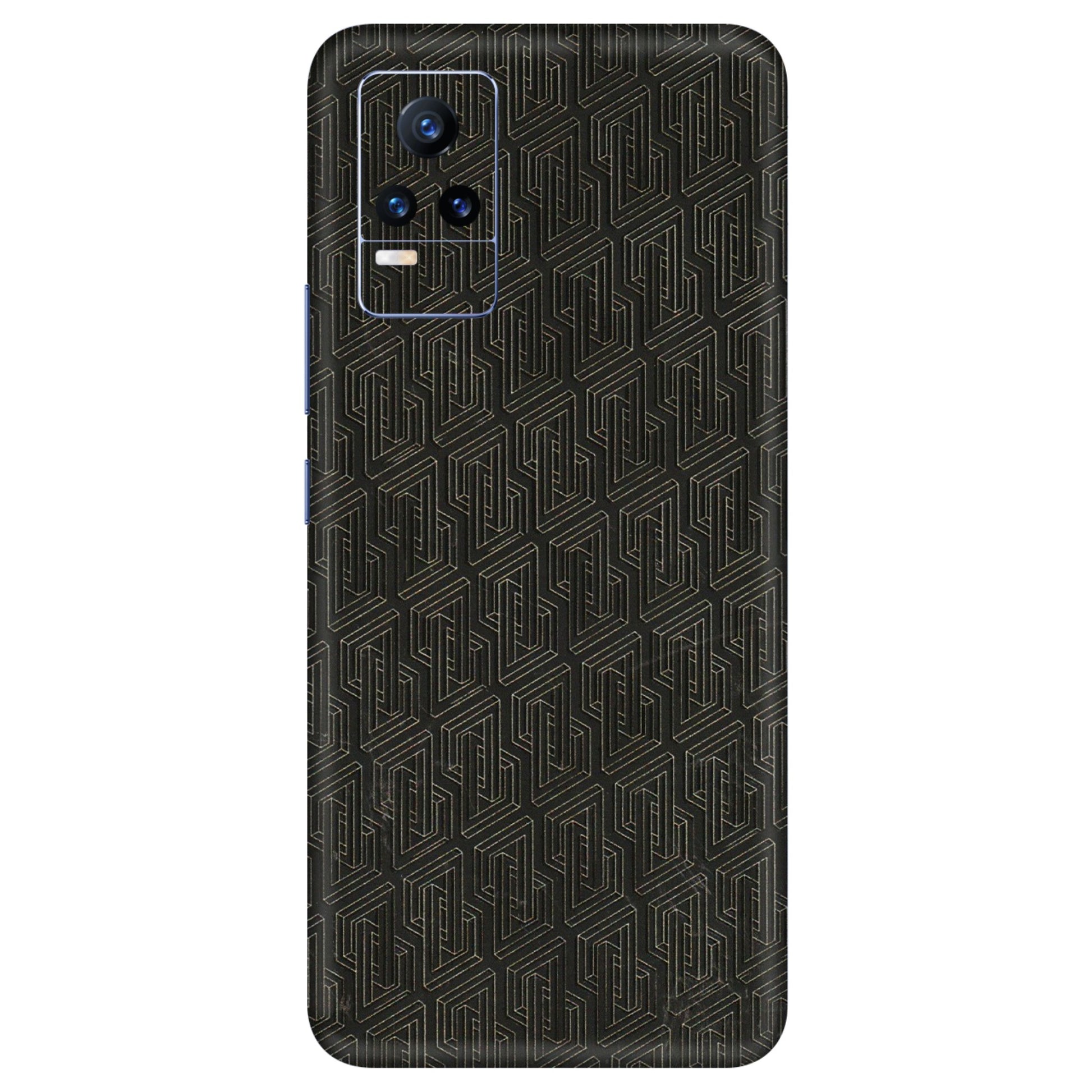 VIVO Y Series Phone Skins (All Models) - Black Abstract Pattern - 3D Embossed Finish (L-117) Vivo Y73