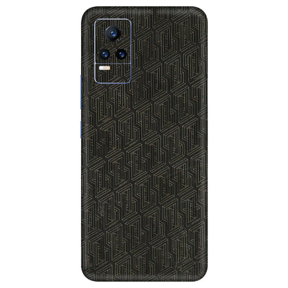 VIVO Y Series Phone Skins (All Models) - Black Abstract Pattern - 3D Embossed Finish (L-117) Vivo Y73