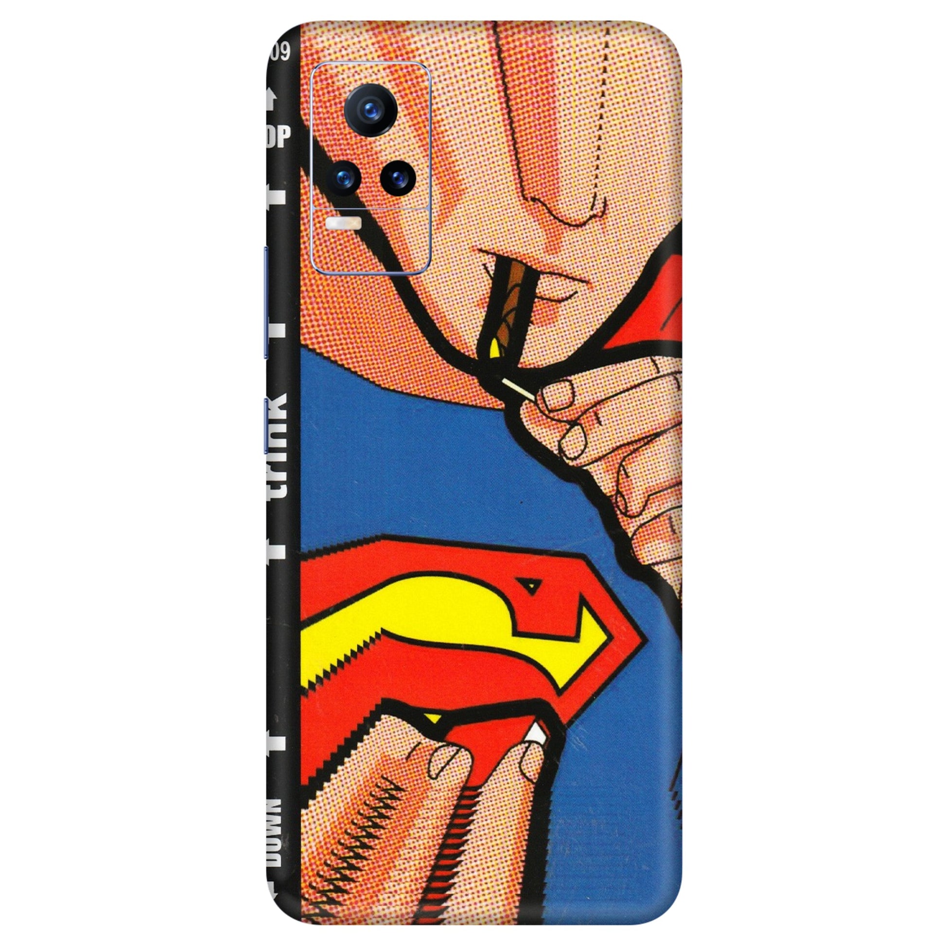 VIVO Y Series Phone Skins (All Models) - Superman Sutta - 3D Embossed Finish (L-130) Vivo Y73
