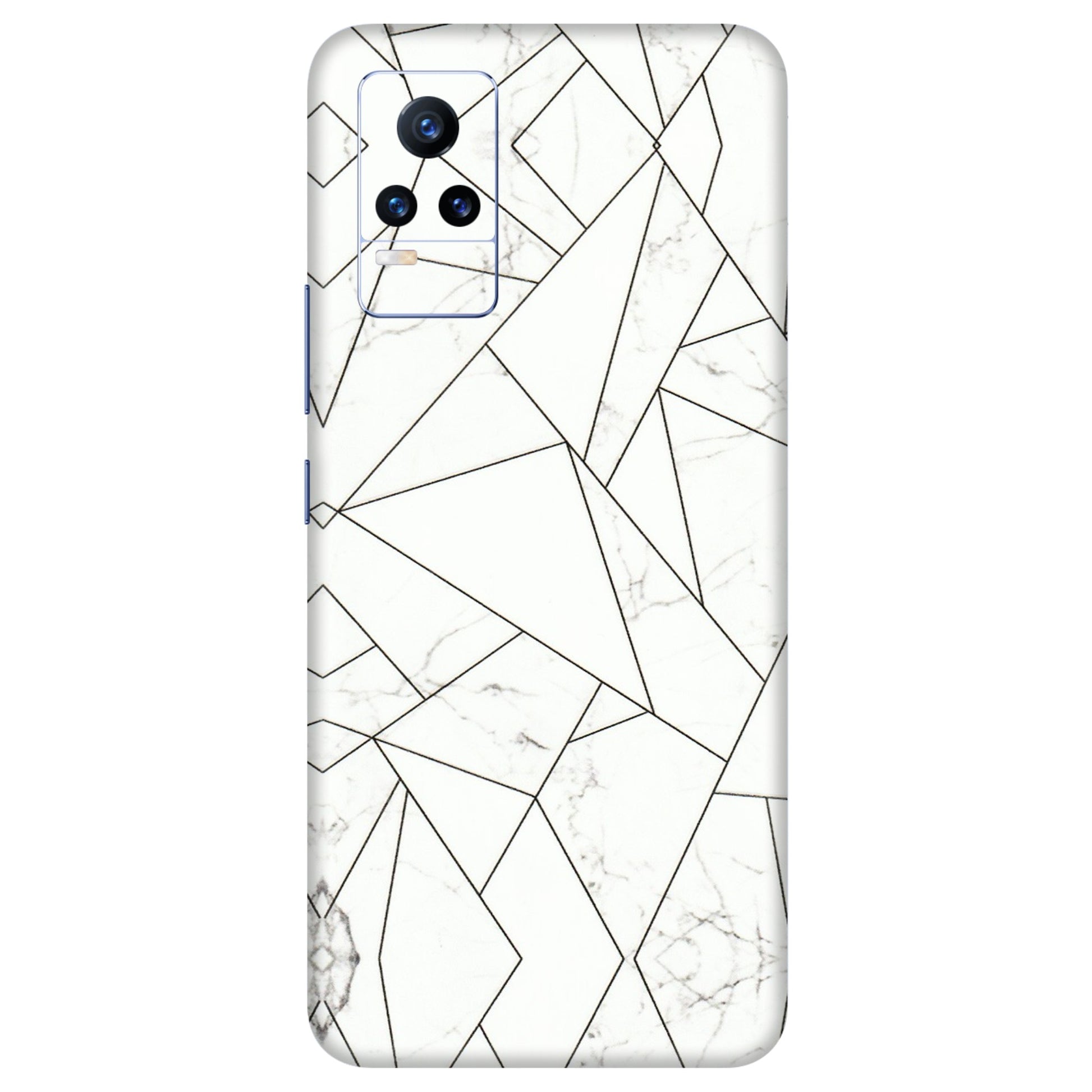 VIVO Y Series Phone Skins (All Models) - Luxury White Marble Effect - 3D Embossed Finish (L-168) Vivo Y73