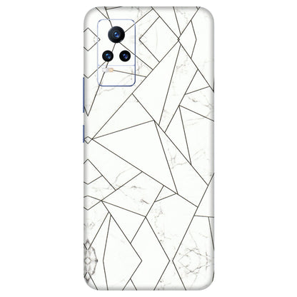 VIVO Y Series Phone Skins (All Models) - Luxury White Marble Effect - 3D Embossed Finish (L-168) Vivo Y73
