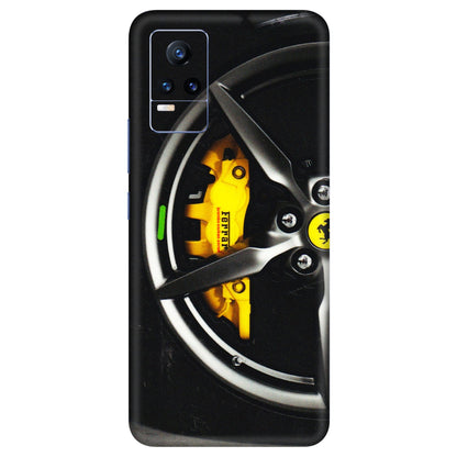 VIVO Y Series Phone Skins (All Models) - Ferrari Wheel Alloy - 3D Embossed Finish (L-173) Vivo Y73
