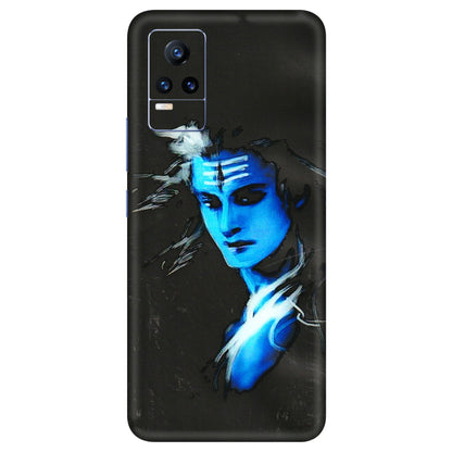 VIVO Y Series Phone Skins (All Models) - Har Har Mahadev Blue/Black - 3D Embossed Finish (L-185) Vivo Y73