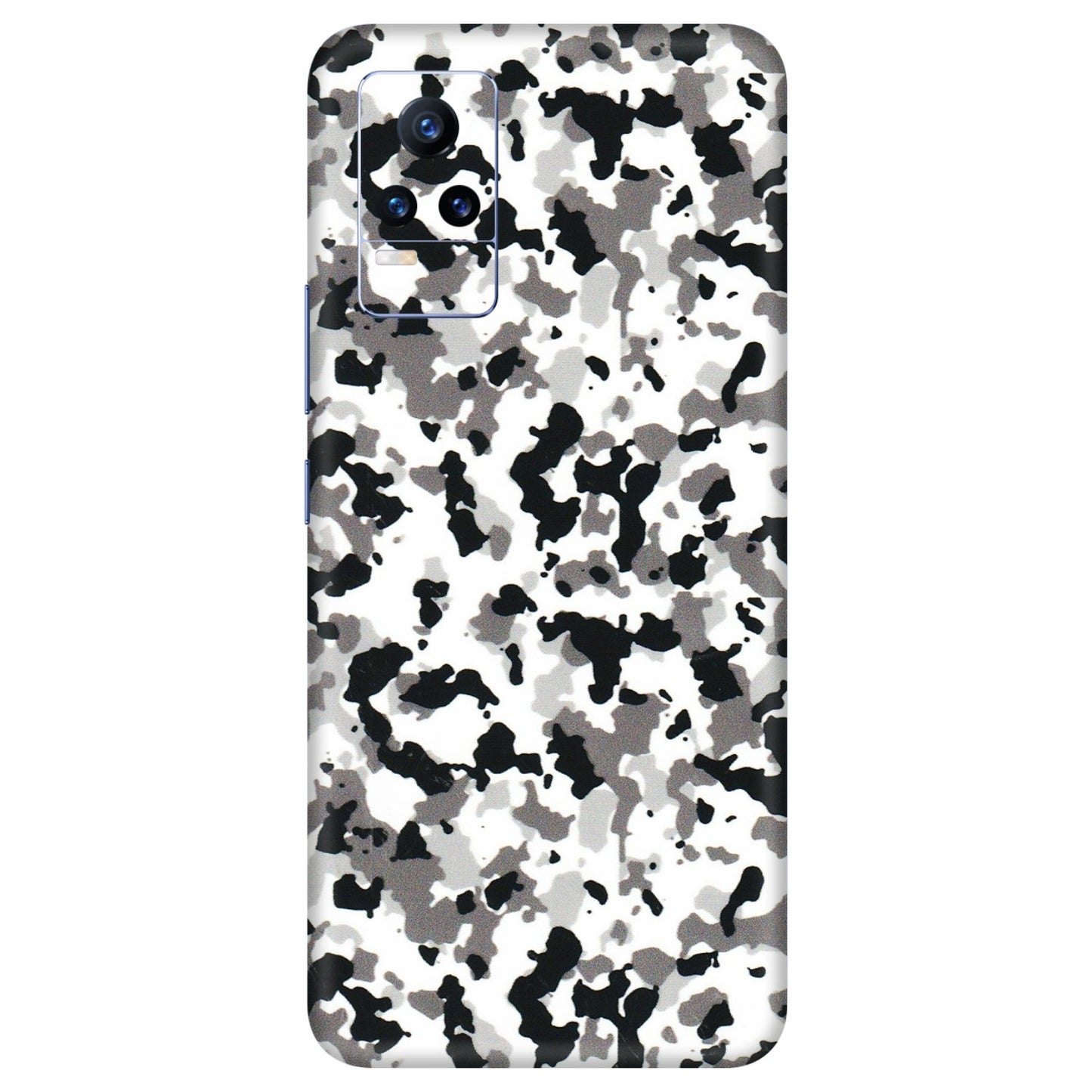 VIVO Y Series Phone Skins (All Models) - White Black Camouflage - 3D Embossed Finish (L-18) Vivo Y73
