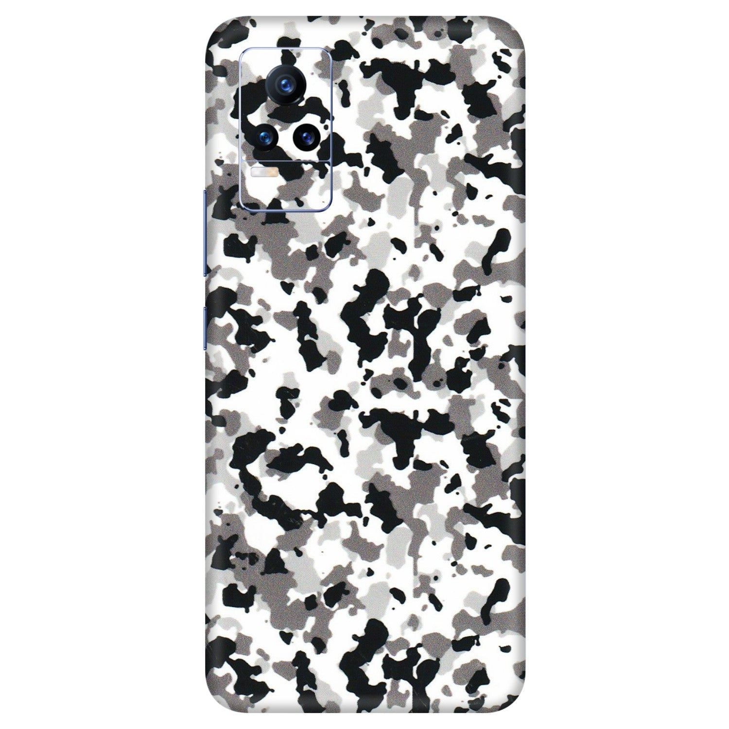 VIVO Y Series Phone Skins (All Models) - White Black Camouflage - 3D Embossed Finish (L-18) Vivo Y73
