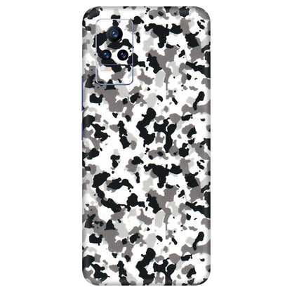 VIVO Y Series Phone Skins (All Models) - White Black Camouflage - 3D Embossed Finish (L-18) Vivo Y73