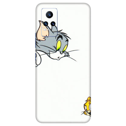 VIVO Y Series Phone Skins (All Models) - Cute Tom And Jerry - 3D Embossed Finish (L-220) Vivo Y73