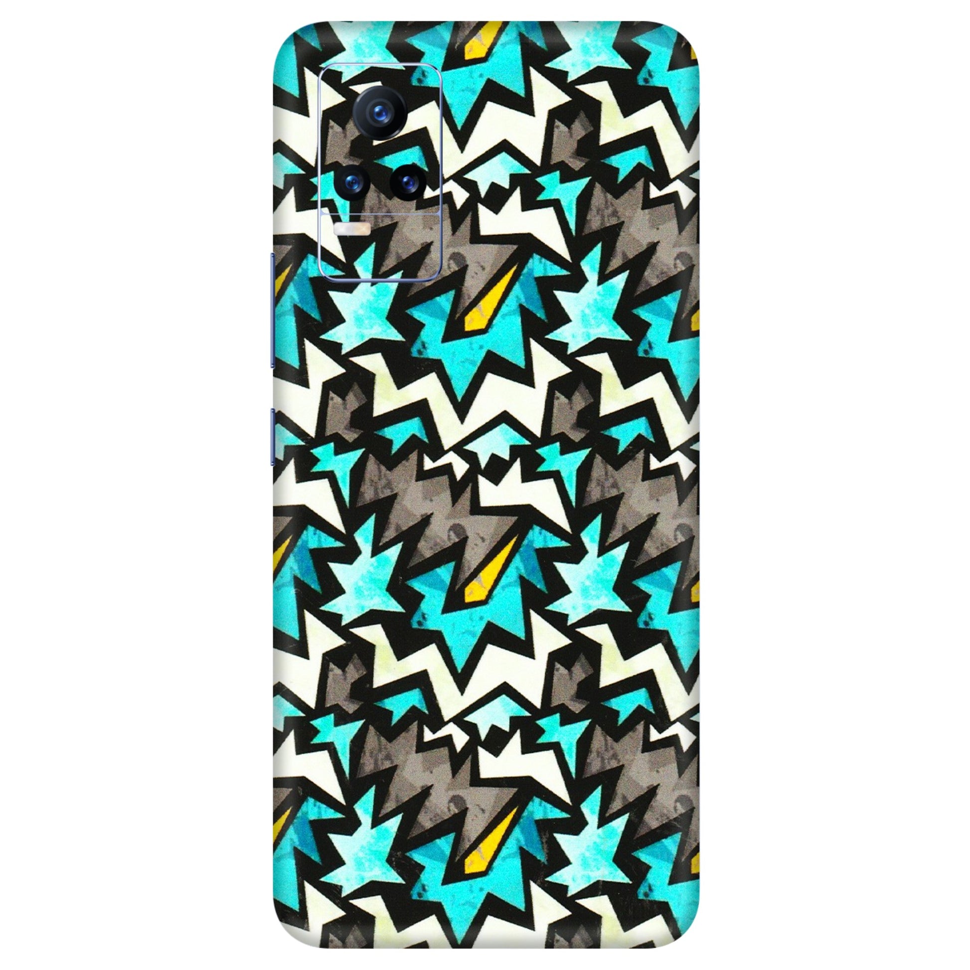 VIVO Y Series Phone Skins (All Models) - Funky Zig Zag - 3D Embossed Finish (L-223) Vivo Y73