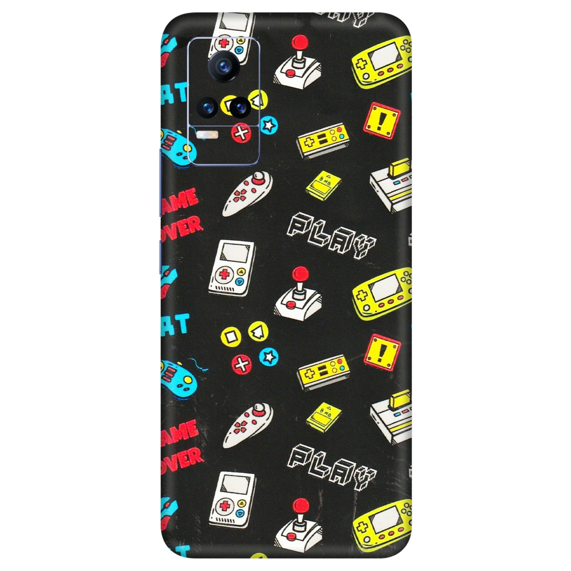 VIVO Y Series Phone Skins (All Models) - Gaming Doodles - 3D Embossed Finish (L-224) Vivo Y73