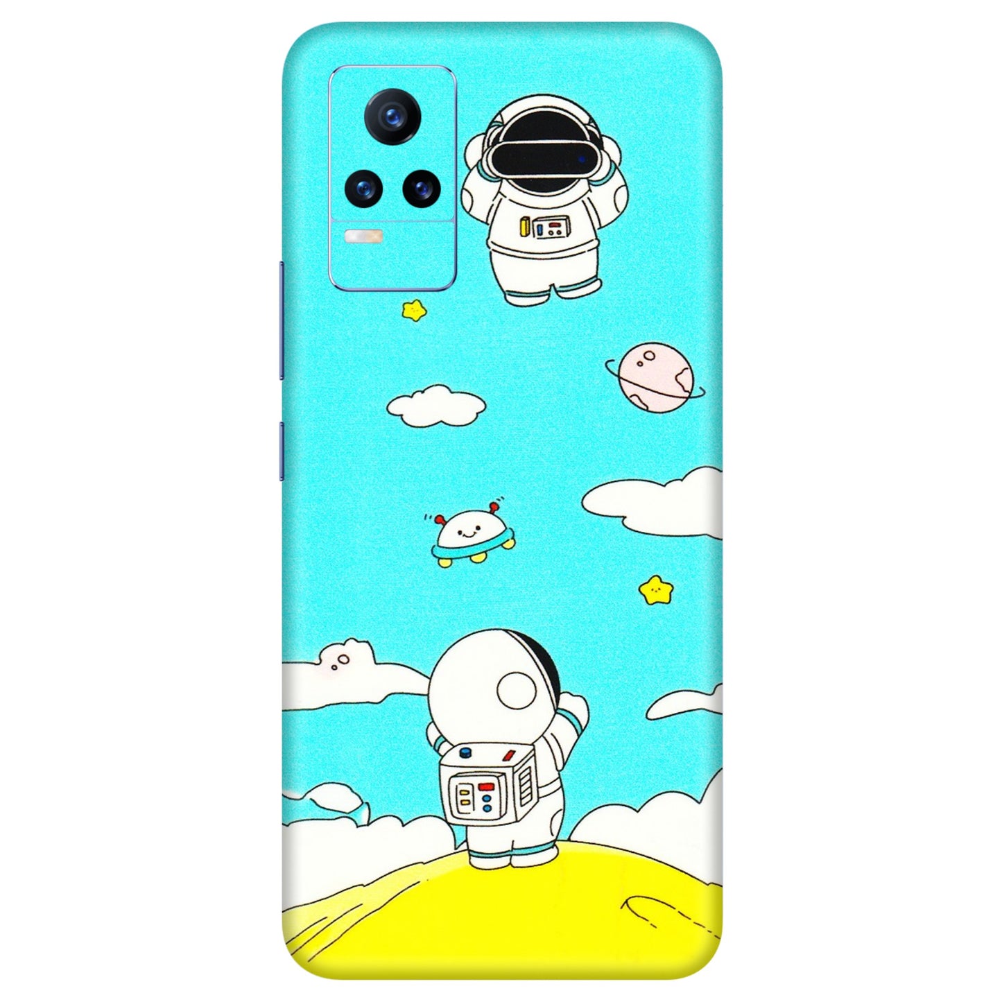 VIVO Y Series Phone Skins (All Models) - Blue Skies Astro Float - 3D Embossed Finish (L-230) Vivo Y73