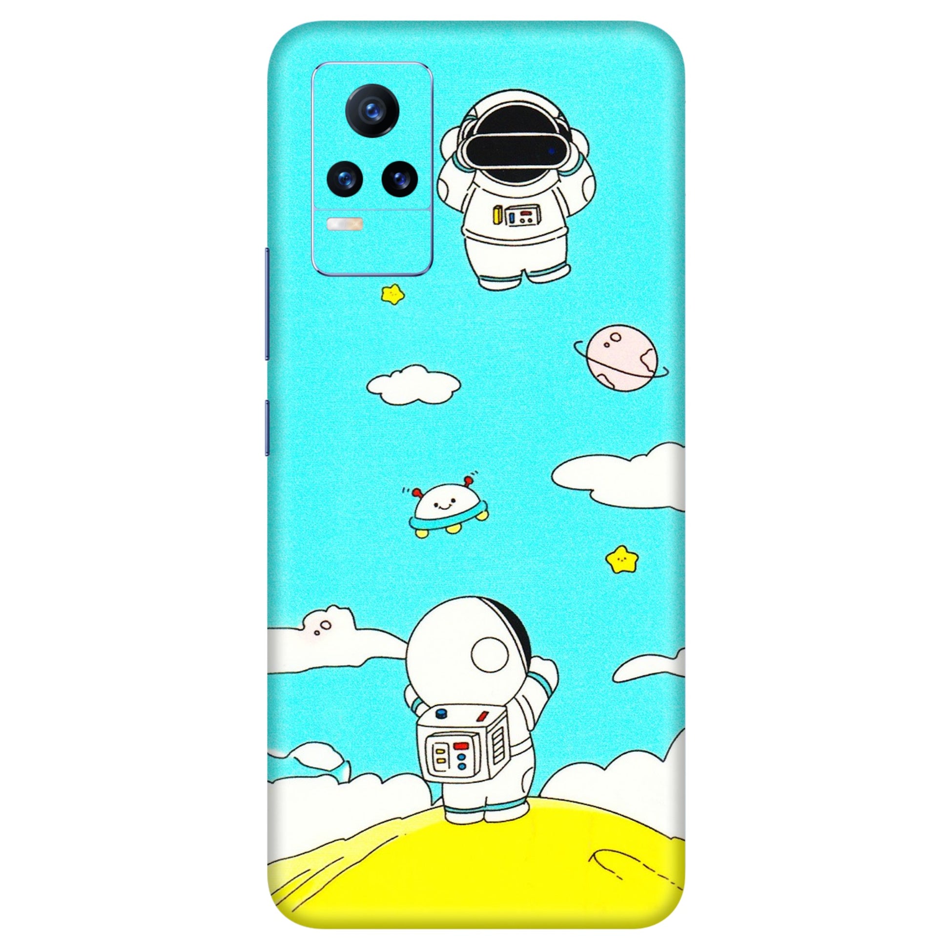 VIVO Y Series Phone Skins (All Models) - Blue Skies Astro Float - 3D Embossed Finish (L-230) Vivo Y73