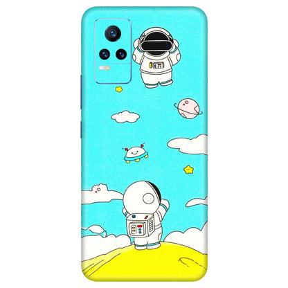VIVO Y Series Phone Skins (All Models) - Blue Skies Astro Float - 3D Embossed Finish (L-230) Vivo Y73