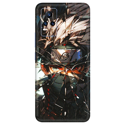 VIVO Y Series Phone Skins (All Models) - Kakashi Shattered Glass Effect - 3D Embossed Finish (L-237) Vivo Y73