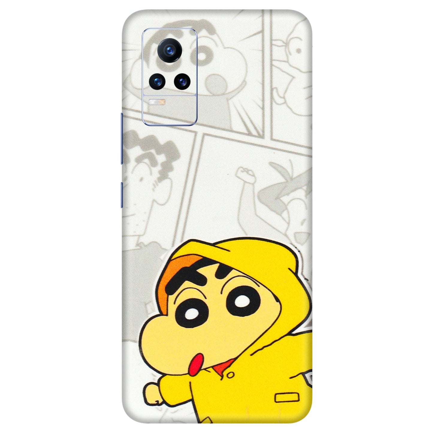 VIVO Y Series Phone Skins (All Models) - Yellow Shinchan Comic - 3D Embossed Finish (L-246) Vivo Y73