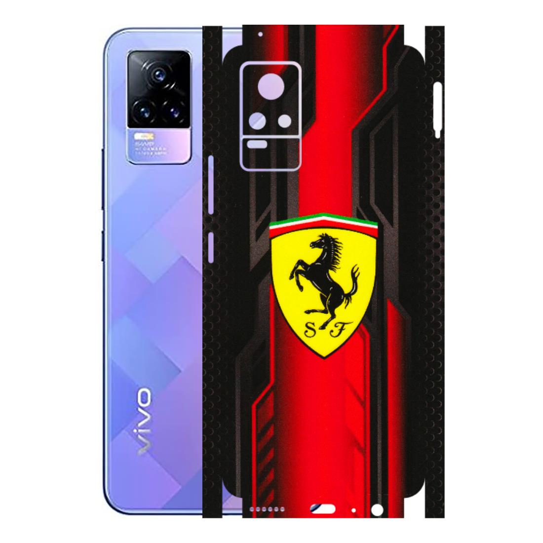 VIVO Y Series Phone Skins (All Models) - Black Ferrari Logo - 3D Embossed Finish (L-253) Vivo Y73
