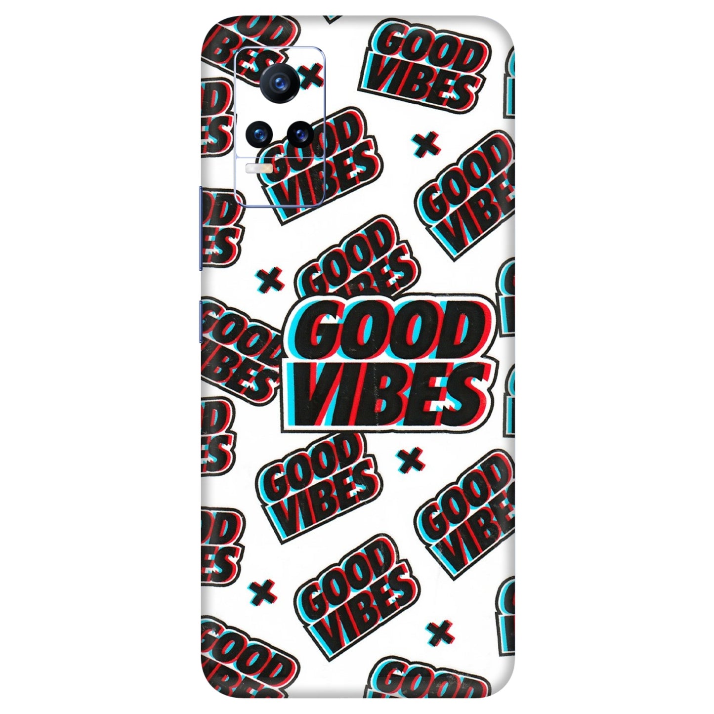 VIVO Y Series Phone Skins (All Models) - Good Vibes - 3D Embossed Finish (L-282) Vivo Y73