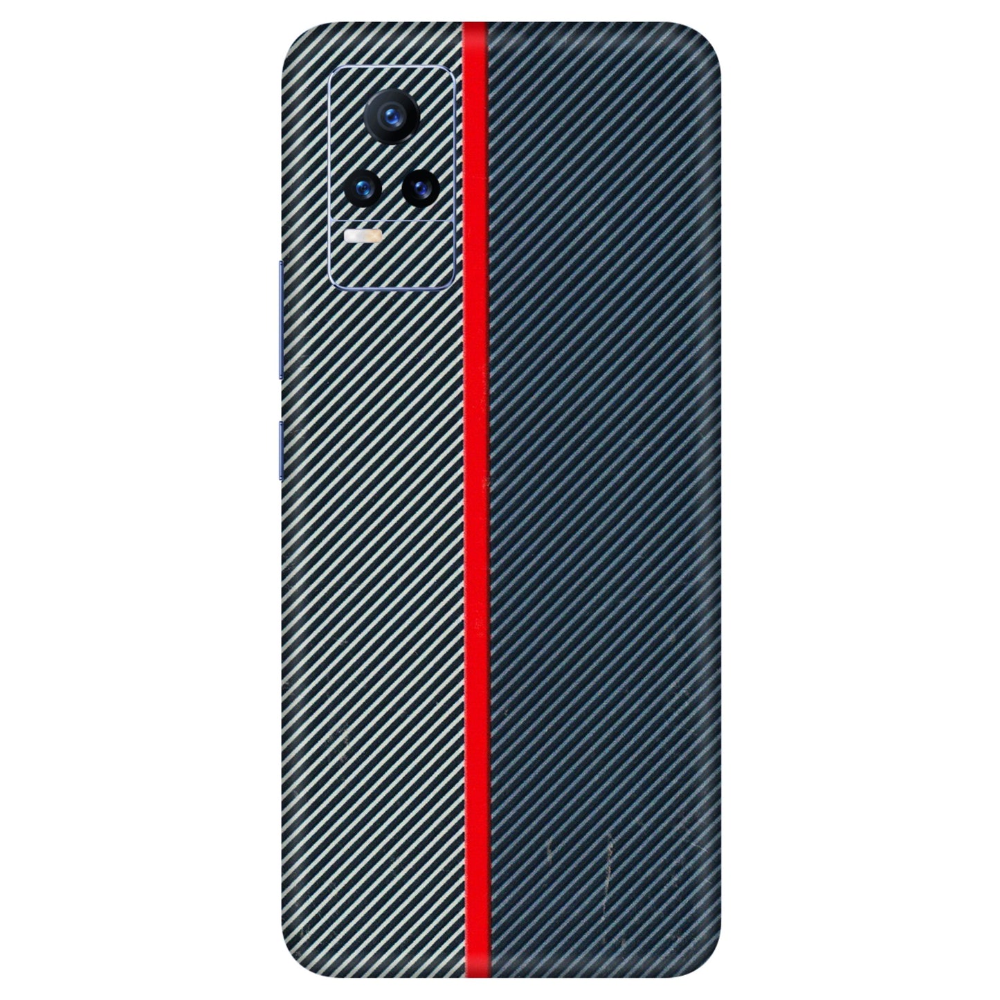 VIVO Y Series Phone Skins (All Models) - Blue Sober Lines - 3D Embossed Finish (L-305) Vivo Y73