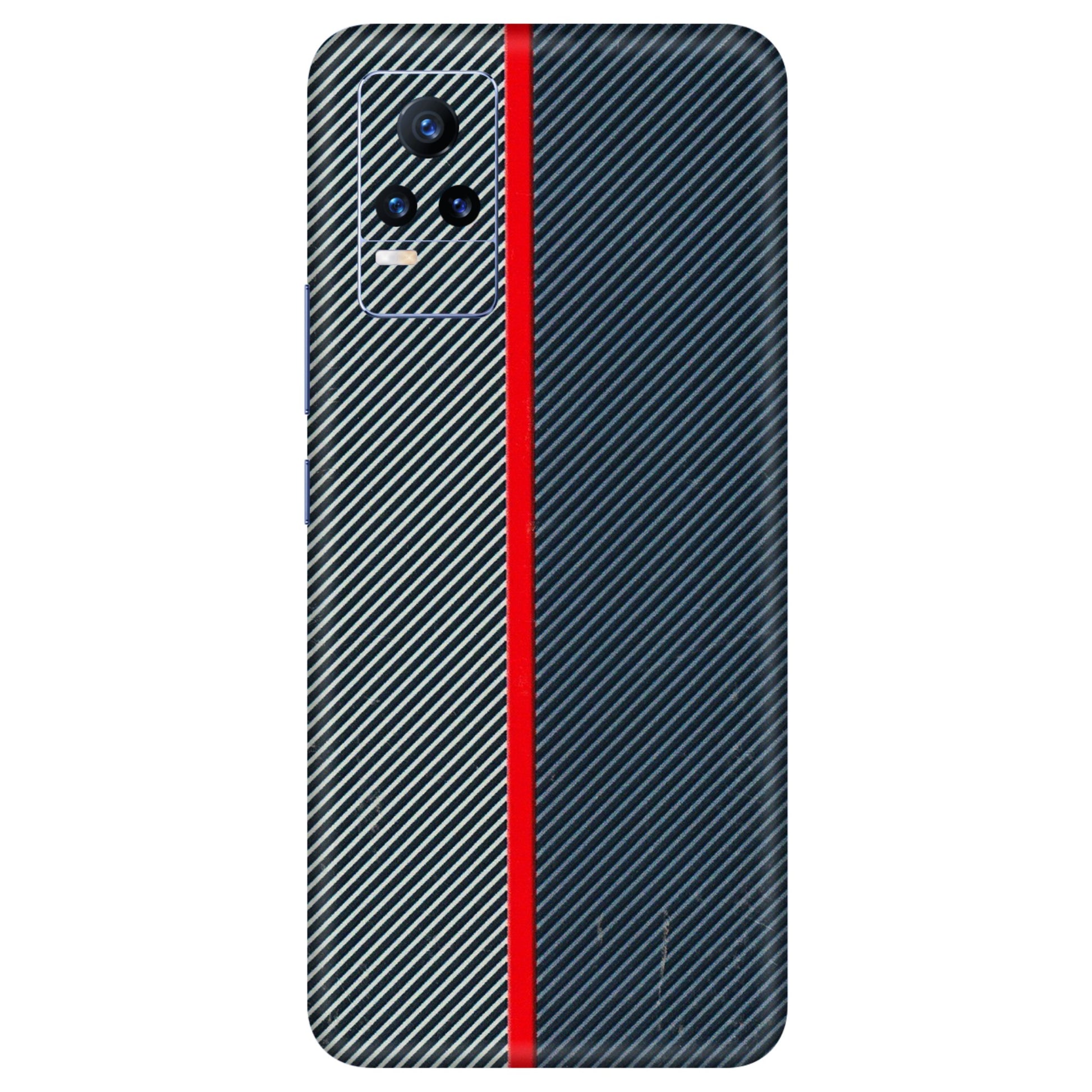 VIVO Y Series Phone Skins (All Models) - Blue Sober Lines - 3D Embossed Finish (L-305) Vivo Y73