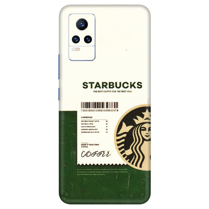 VIVO Y Series Phone Skins (All Models) - Starbucks Barcode - 3D Embossed Finish (L-308) Vivo Y73
