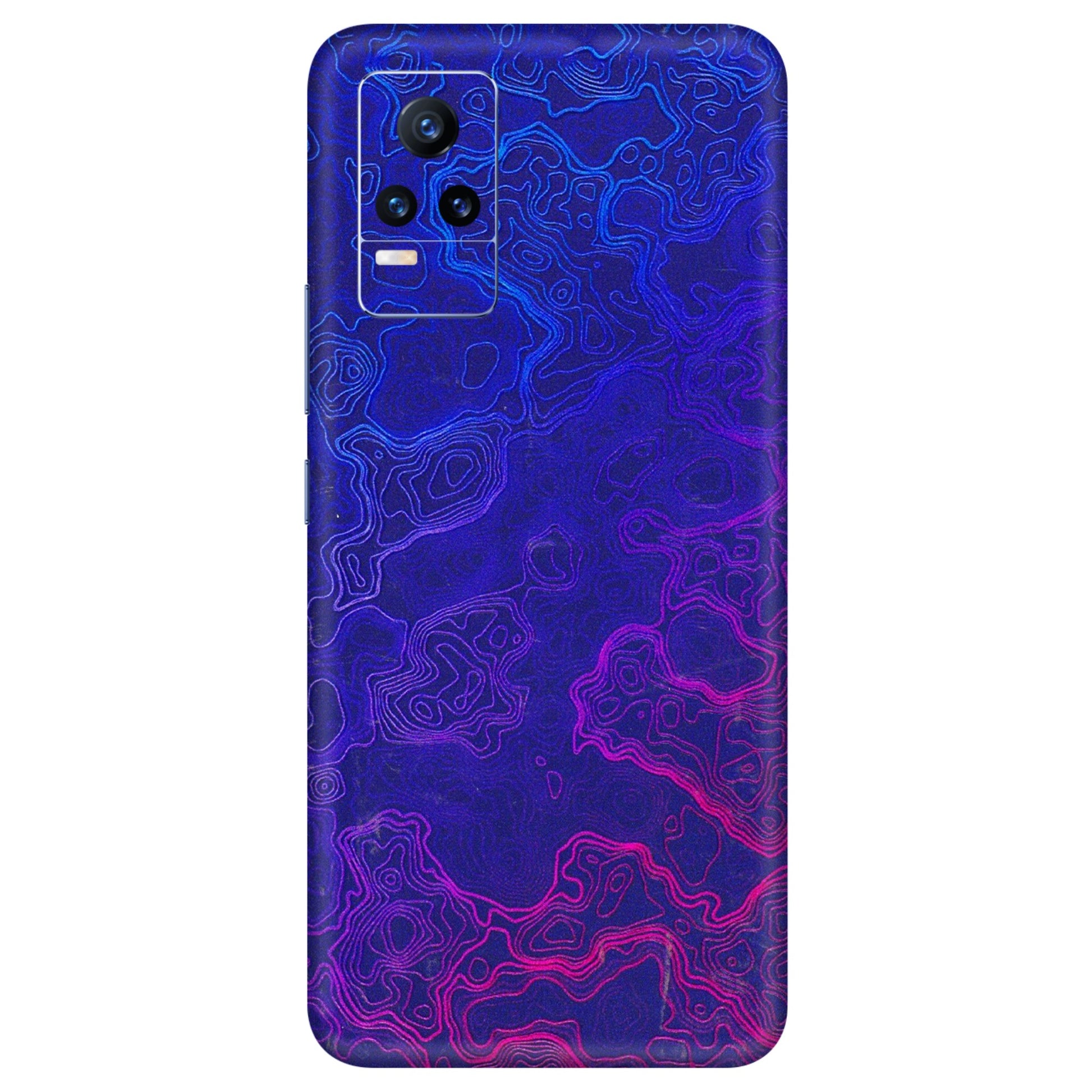 VIVO Y Series Phone Skins (All Models) - Purple Ripples Swirl - 3D Embossed Finish (L-314) Vivo Y73