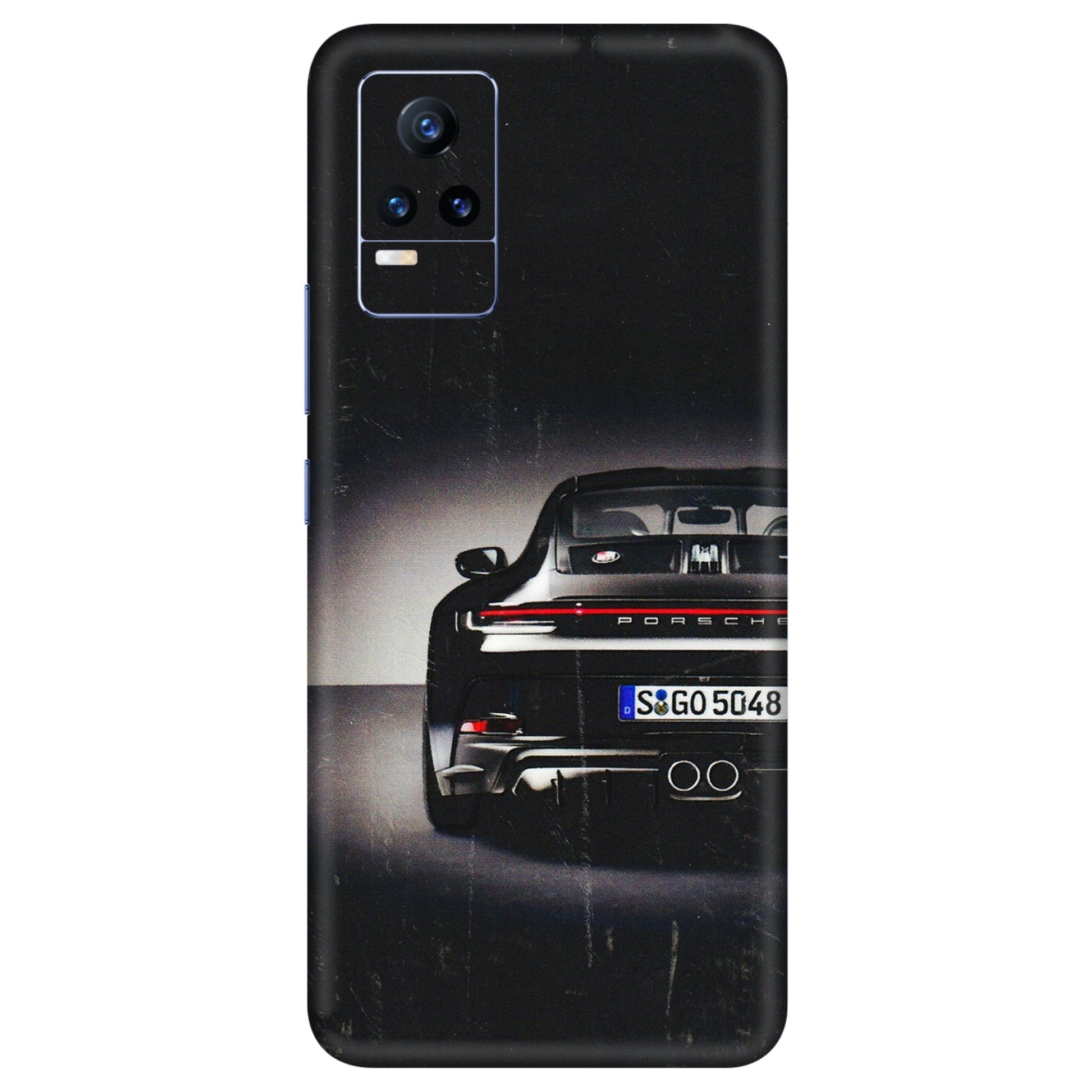 VIVO Y Series Phone Skins (All Models) - New Black Porsche GT3 - 3D Embossed Finish (L-327) Vivo Y73