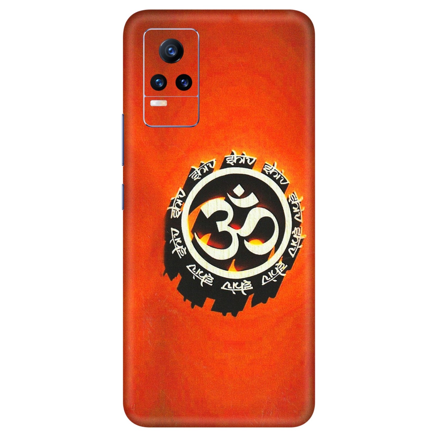 VIVO Y Series Phone Skins (All Models) - Aum Shiv Orange - 3D Embossed Finish (L-32) Vivo Y73