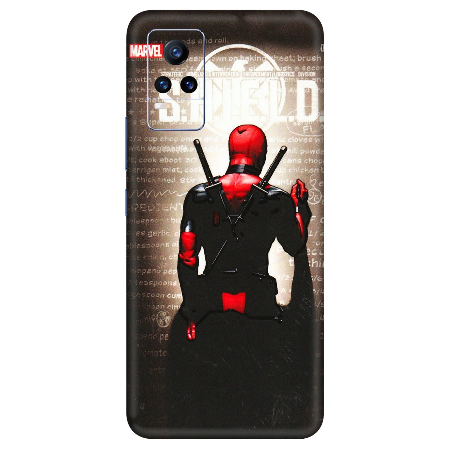 VIVO Y Series Phone Skins (All Models) - Deadpool - 3D Embossed Finish (L-56) Vivo Y73
