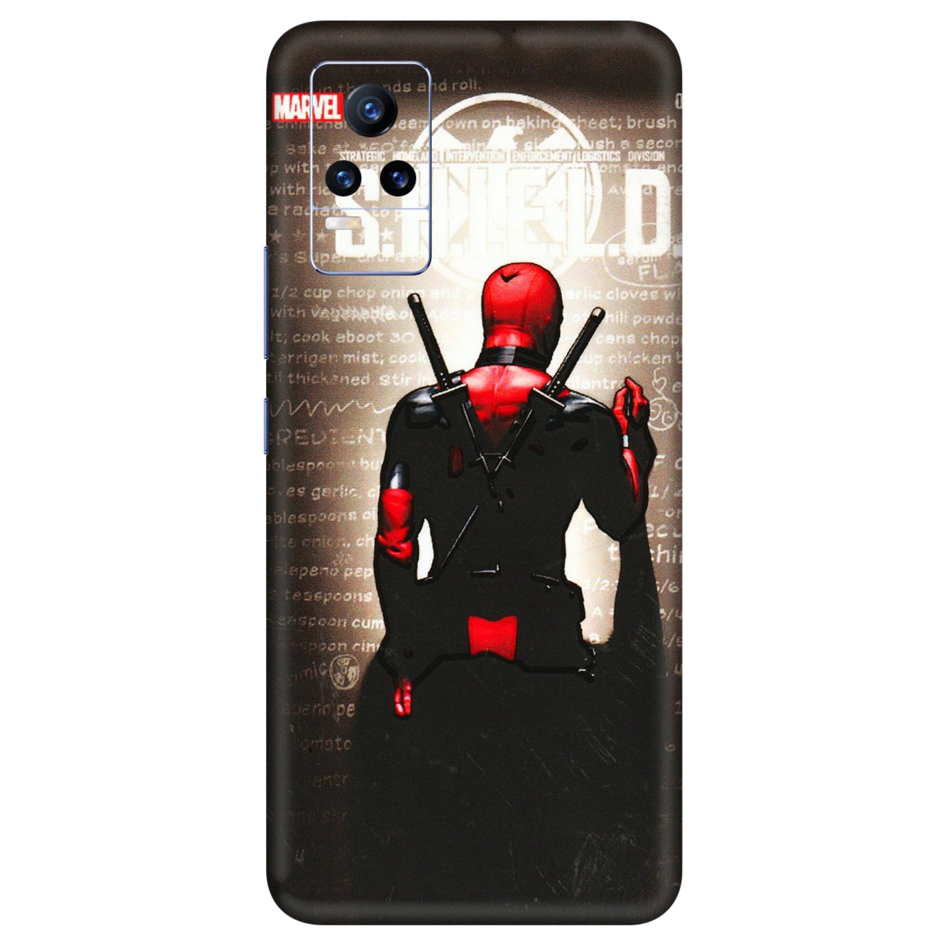 VIVO Y Series Phone Skins (All Models) - Deadpool - 3D Embossed Finish (L-56) Vivo Y73