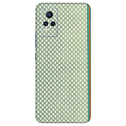 VIVO Y Series Phone Skins (All Models) - Gucci Fabric Pattern - 3D Embossed Finish (L-73) Vivo Y73