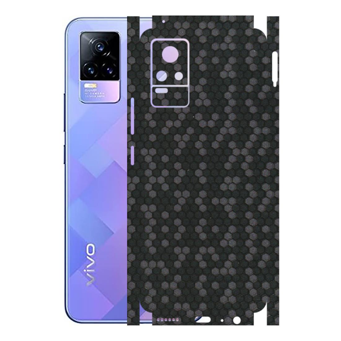 VIVO Y Series Phone Skins (All Models) - Black Grey Honeycomb Sober - 3D Embossed Finish (L-85) Vivo Y73