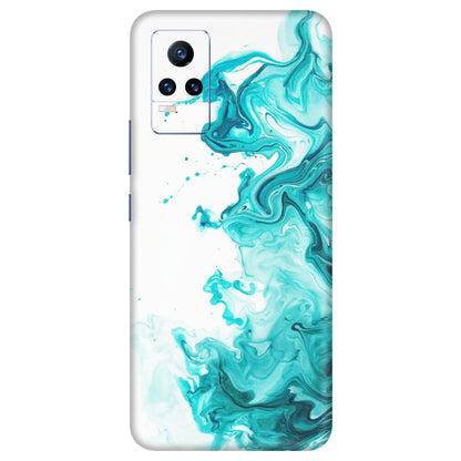 VIVO Y Series Phone Skins (All Models) - Sky Blue Abstract Colour - Matte Finish (M-146) Vivo Y73