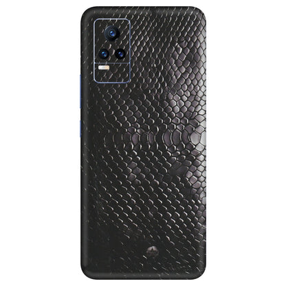 VIVO Y Series Phone Skins (All Models) - Black Snack Leather - Matte Finish (M-147) Vivo Y73