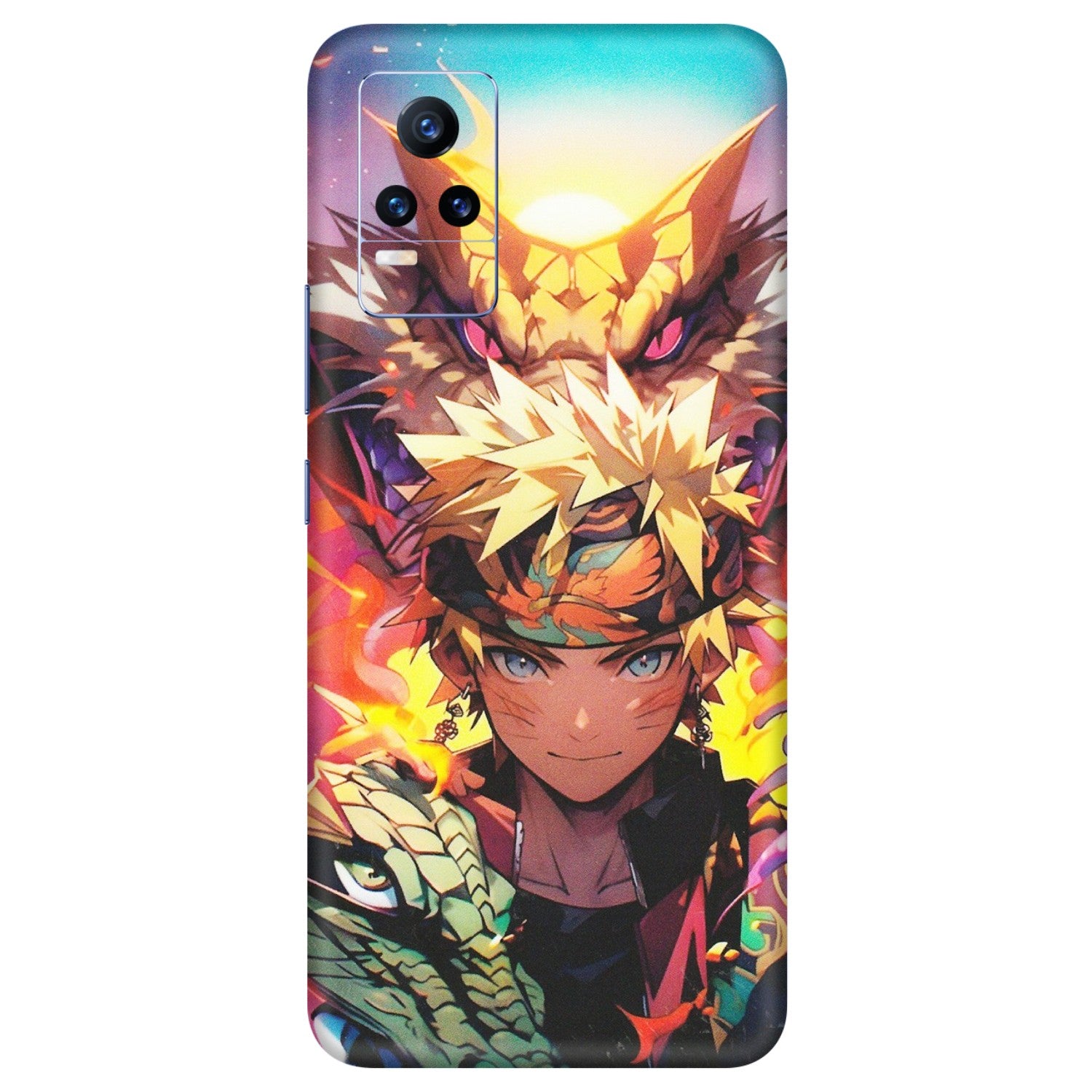 VIVO Y Series Phone Skins (All Models) - Angry Naruto Anime - Matte Finish (M-148) Vivo Y73