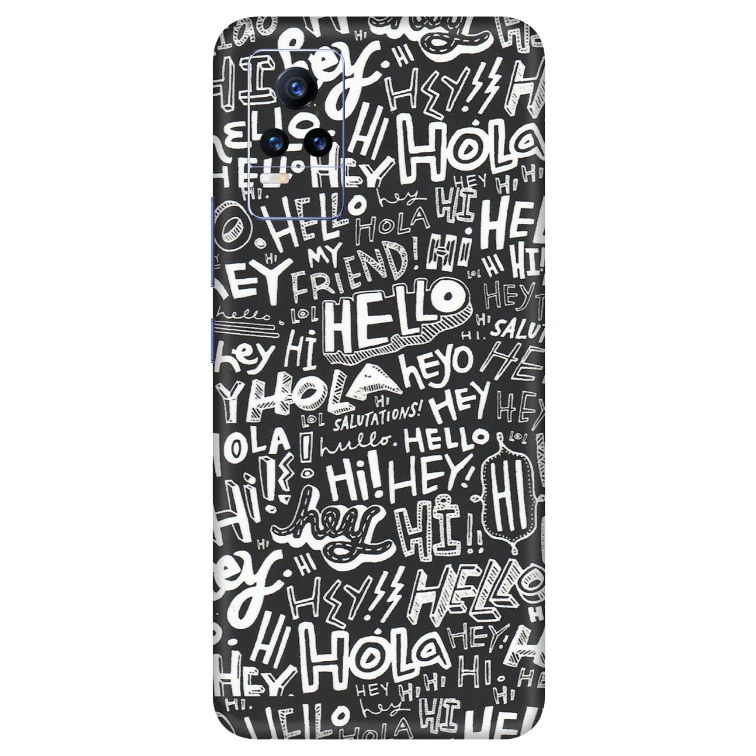 VIVO Y Series Phone Skins (All Models) - Hi Hello Doodles - Matte Finish (M-25) Vivo Y73