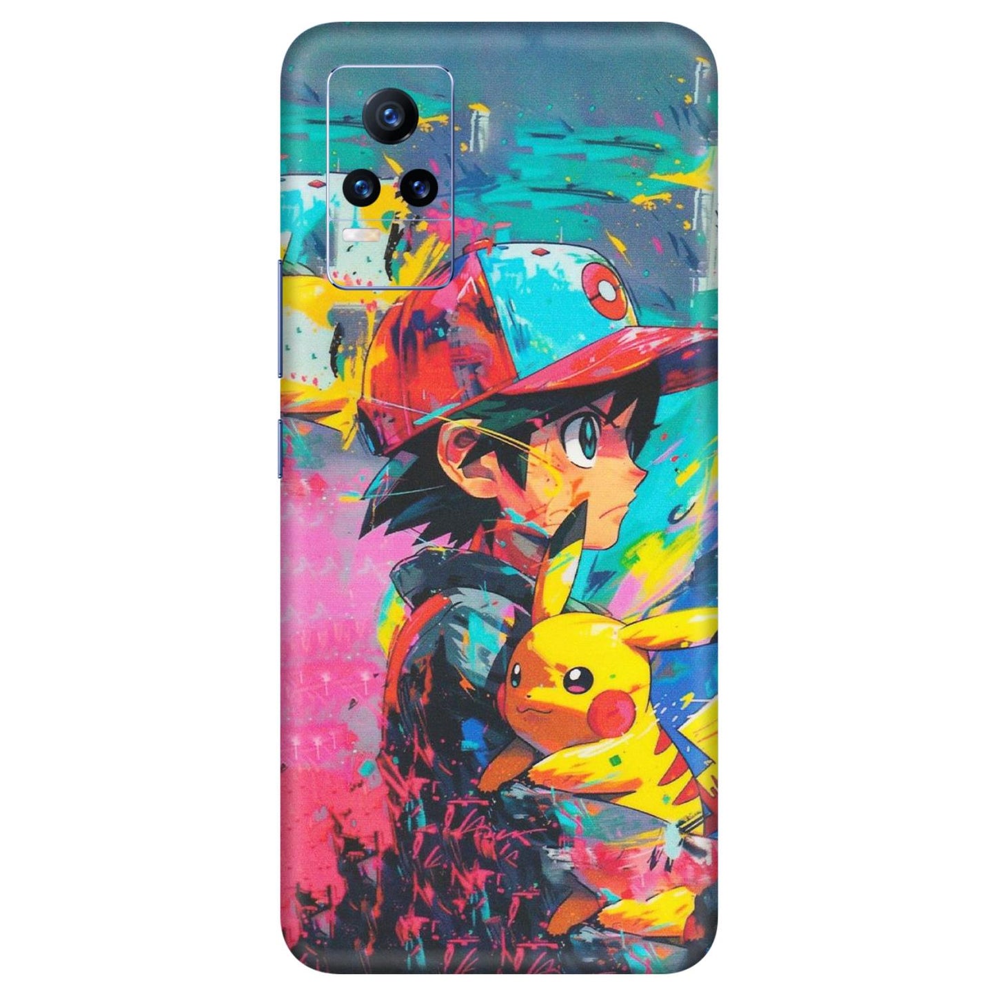 VIVO Y Series Phone Skins (All Models) - Ash & Pikachu - Matte Finish (M-26) Vivo Y73