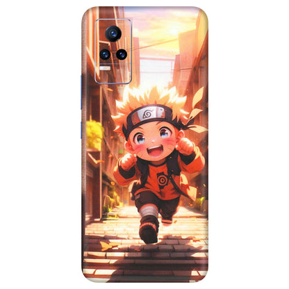 VIVO Y Series Phone Skins (All Models) - Naruto Cute Toon Running - Matte Finish (M-04) Vivo Y73