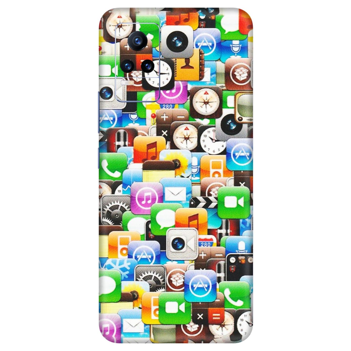 VIVO Y Series Phone Skins (All Models) - All Apple Icons - Matte Finish (M-93) Vivo Y73