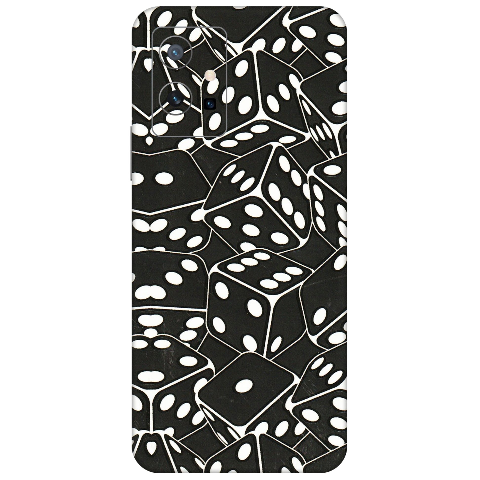 VIVO Y Series Phone Skins (All Models) - Big Black Dices - 3D Embossed Finish (L-106) Vivo Y75 (5G)