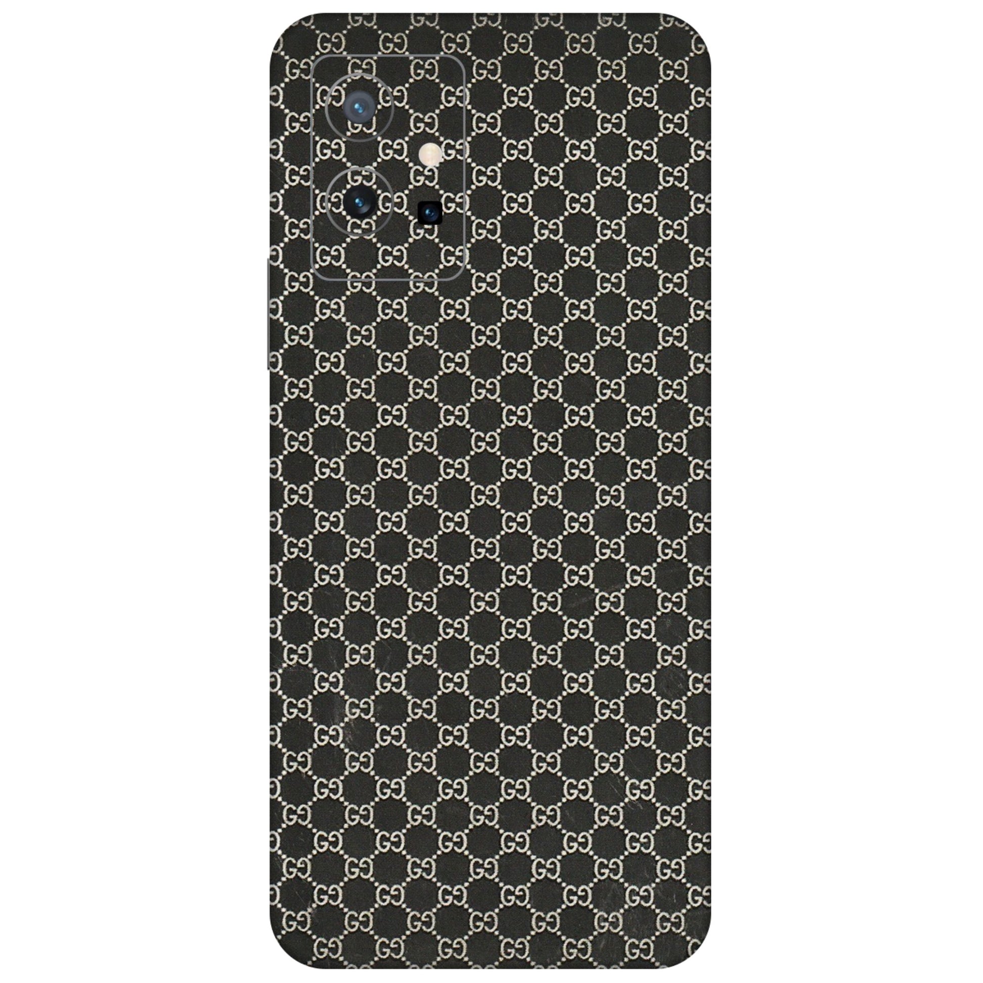VIVO Y Series Phone Skins (All Models) - Black G Print - 3D Embossed Finish (L-109) Vivo Y75 (5G)