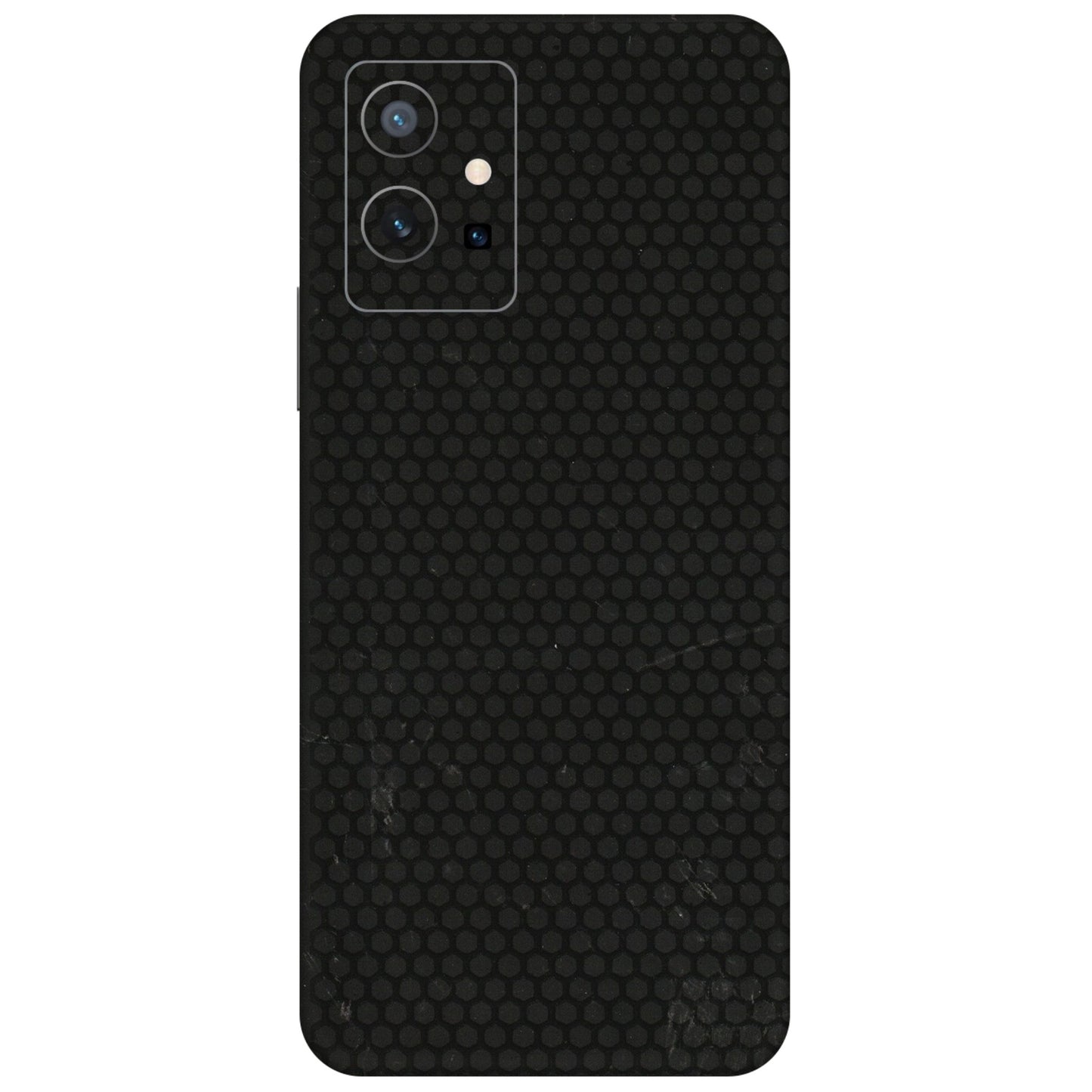 VIVO Y Series Phone Skins (All Models) - Black honeycomb - 3D Embossed Finish (L-114) Vivo Y75 (5G)