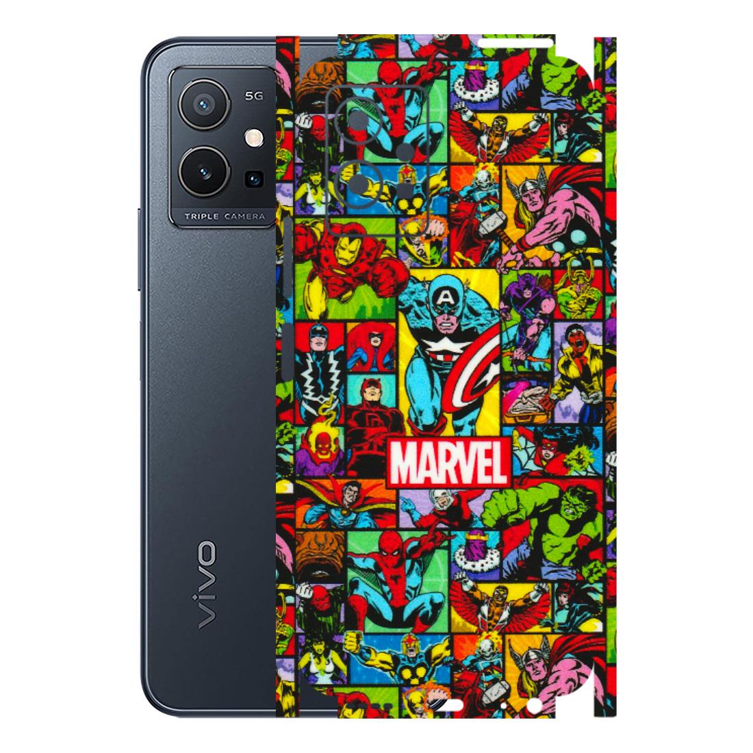 VIVO Y Series Phone Skins (All Models) - MARVELOUS Comic Characters - 3D Embossed Finish (L-129) Vivo Y75 (5G)