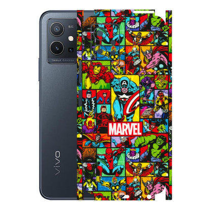 VIVO Y Series Phone Skins (All Models) - MARVELOUS Comic Characters - 3D Embossed Finish (L-129) Vivo Y75 (5G)