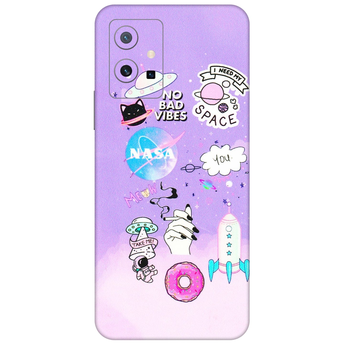 VIVO Y Series Phone Skins (All Models) - I Need My Nasa Skin - 3D Embossed Finish (L-149) Vivo Y75 (5G)