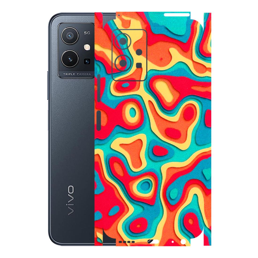 VIVO Y Series Phone Skins (All Models) - Abstract Swirl - 3D Embossed Finish (L-150) Vivo Y75 (5G)