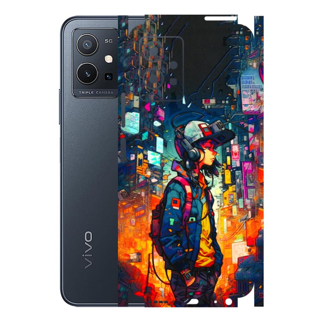 VIVO Y Series Phone Skins (All Models) - Street Anime Guy - 3D Embossed Finish (L-158) Vivo Y75 (5G)