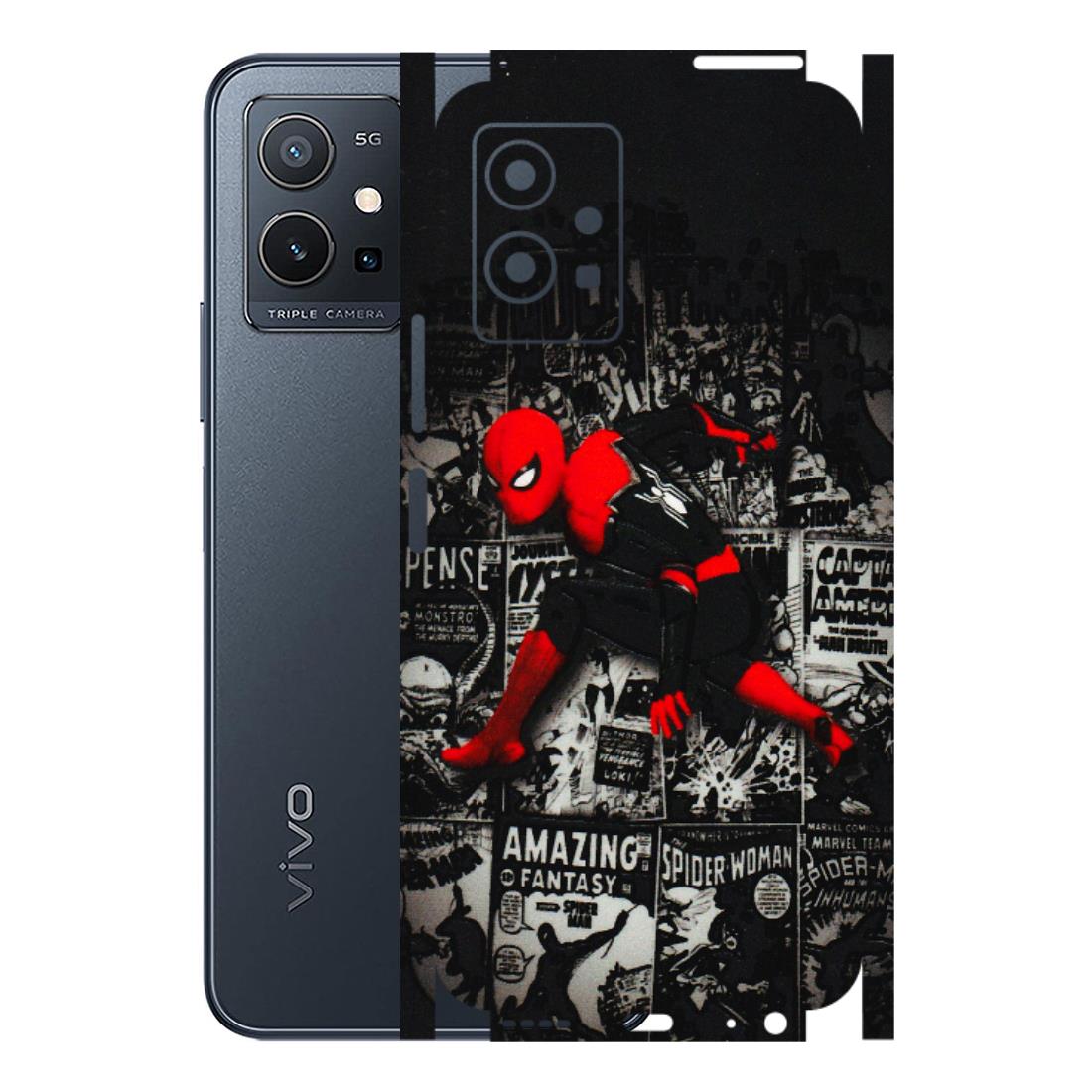 VIVO Y Series Phone Skins (All Models) - SpiderMan New - 3D Embossed Finish (L-162) Vivo Y75 (5G)