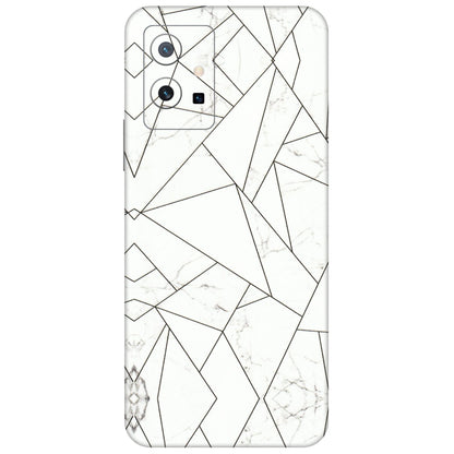 VIVO Y Series Phone Skins (All Models) - Luxury White Marble Effect - 3D Embossed Finish (L-168) Vivo Y75 (5G)
