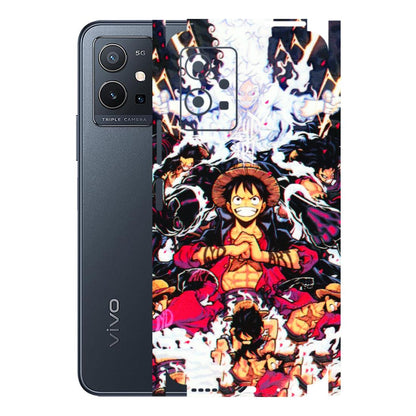 VIVO Y Series Phone Skins (All Models) - Luffy Anime Character - 3D Embossed Finish (L-203) Vivo Y75 (5G)