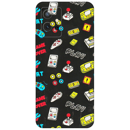 VIVO Y Series Phone Skins (All Models) - Gaming Doodles - 3D Embossed Finish (L-224) Vivo Y75 (5G)