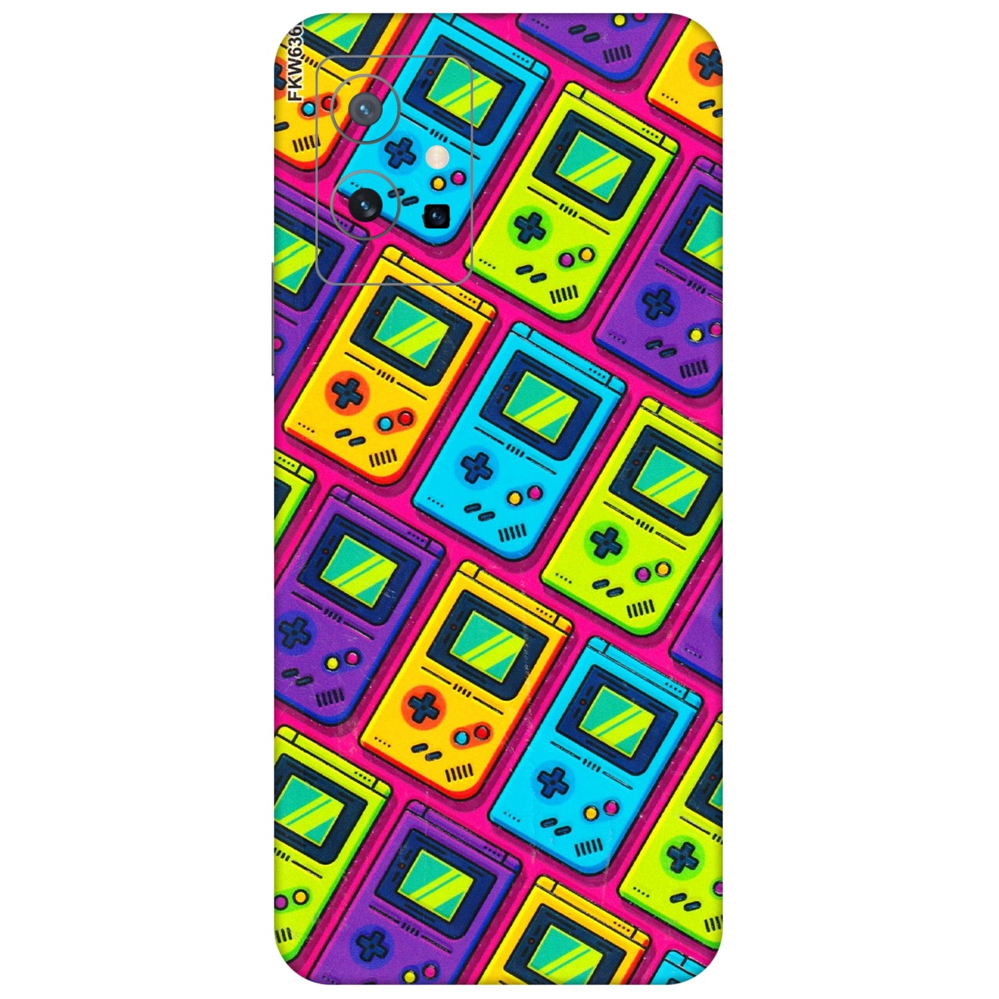 VIVO Y Series Phone Skins (All Models) - Gameboy Colourful - 3D Embossed Finish (L-266) Vivo Y75 (5G)